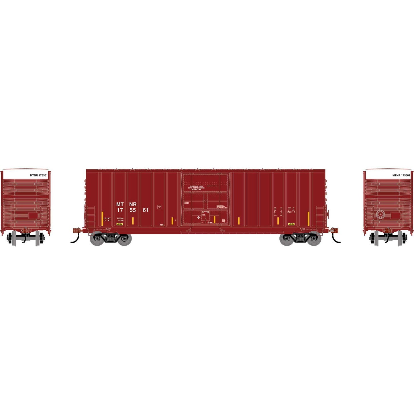 HO 50' Exterior Post High Cube Plug Door Box Car (RND-2086)