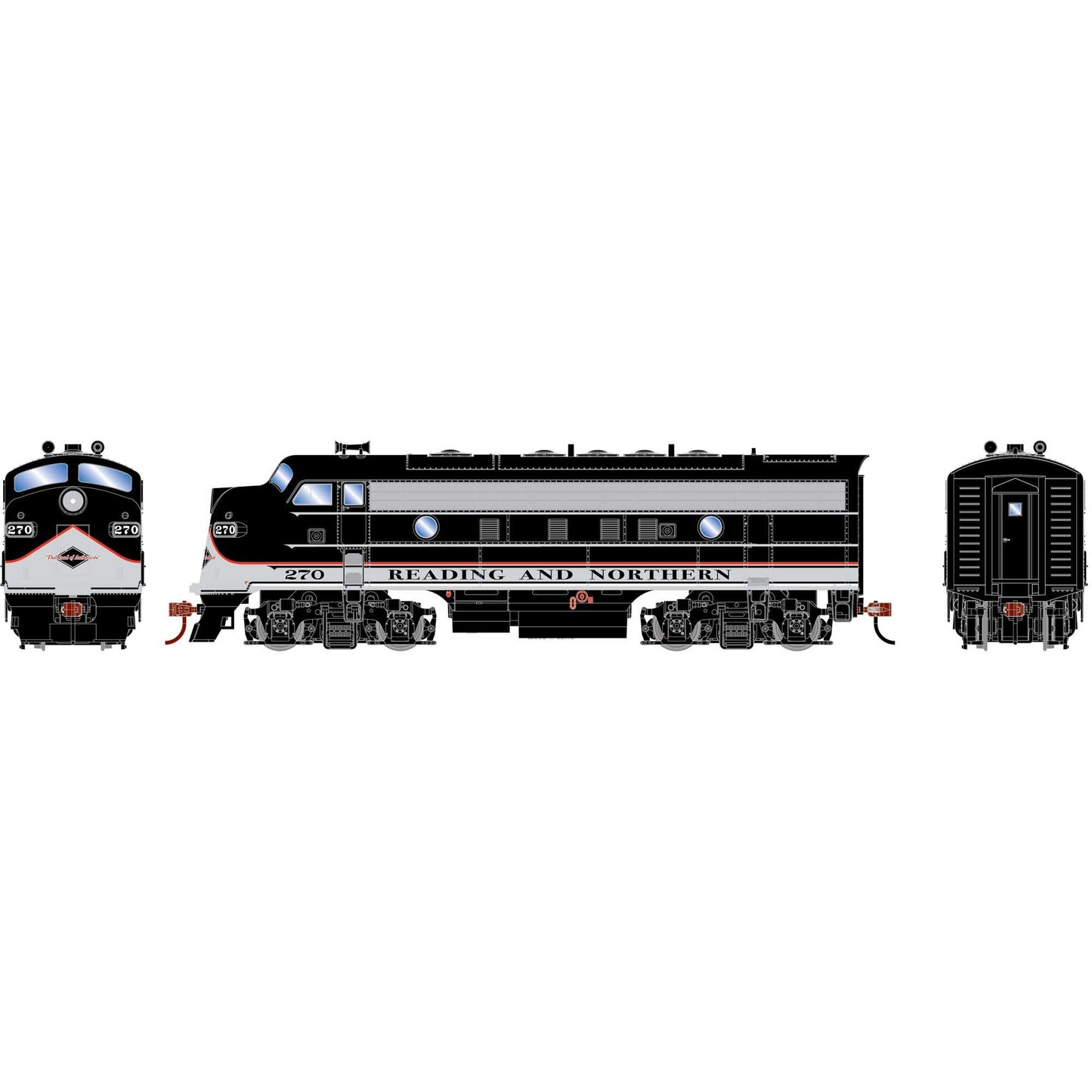 HO RND F7A Locomotive DCC-Ready RBMN #270 (RND-2742)