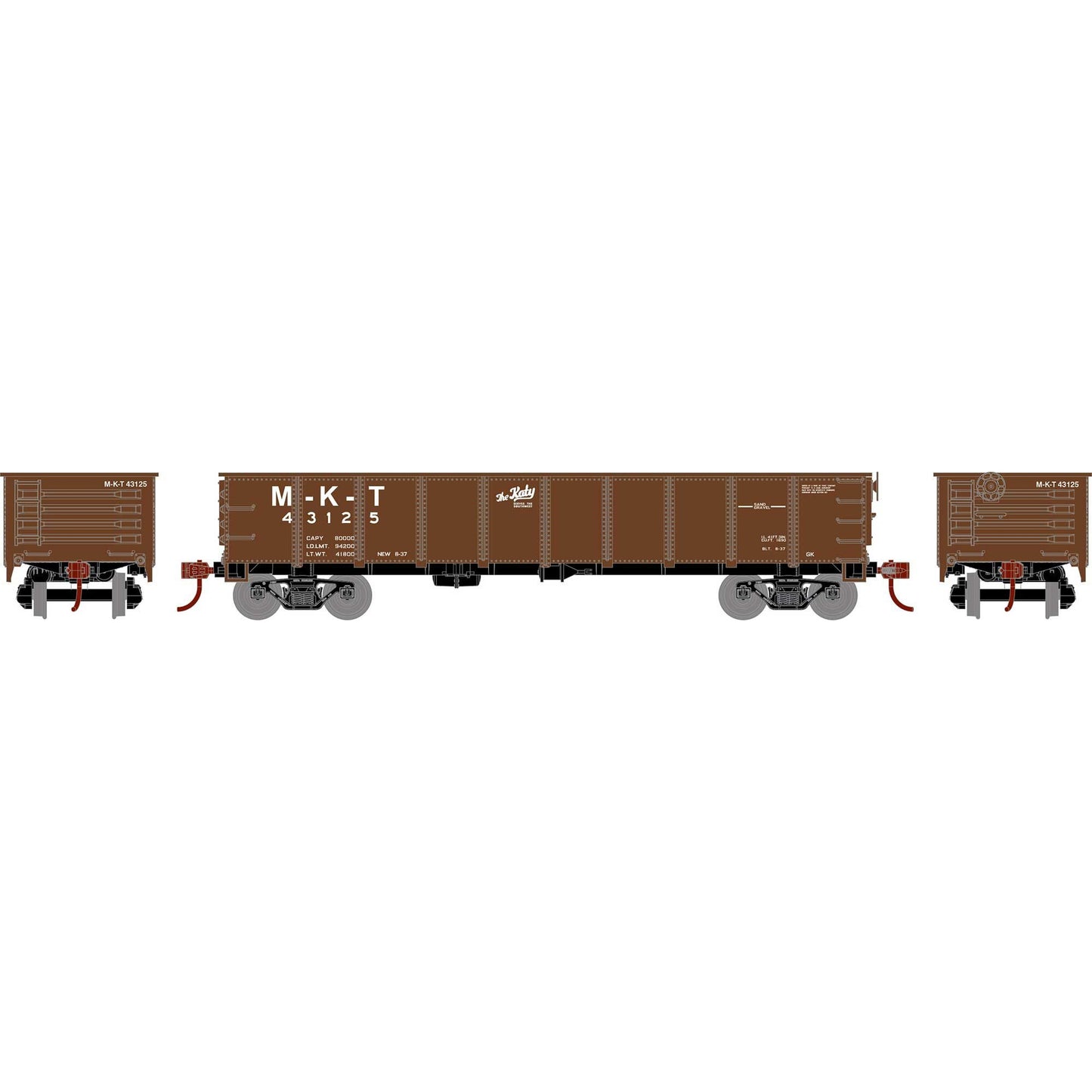 HO RND 40' Gondola MKT #43125 (RND-2833)