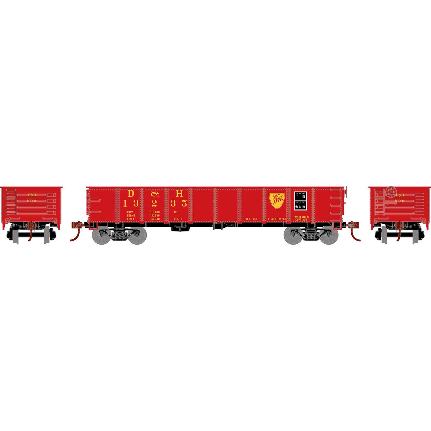 HO RND 40' Gondola Model (RND-2839)