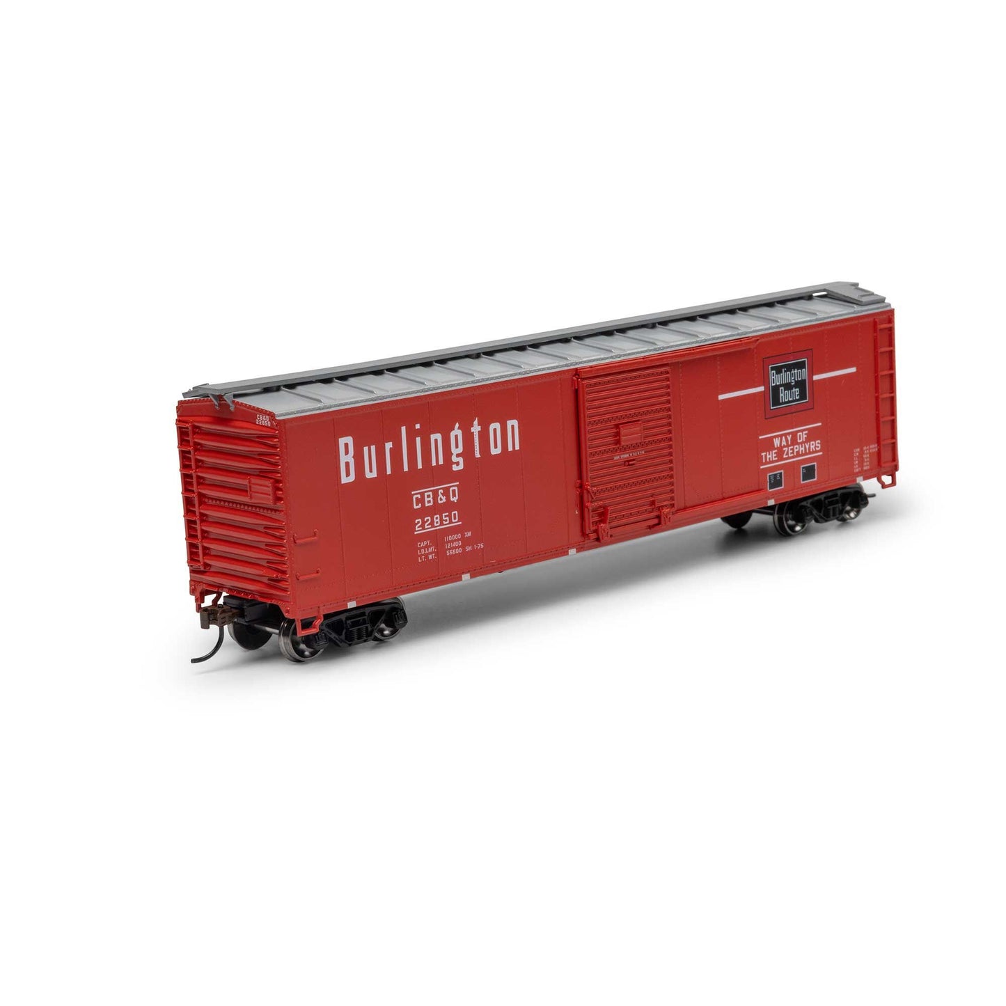 HO 50' PS-1 Single Sliding Door Box Car CB&Q #22850 (RND15094)
