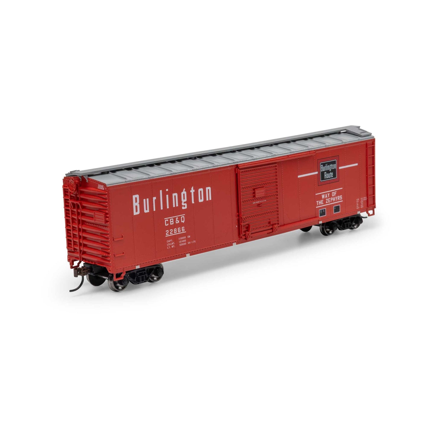 HO 50' PS-1 Single Sliding Door Boxcar CB&Q #22866 (RND15095)