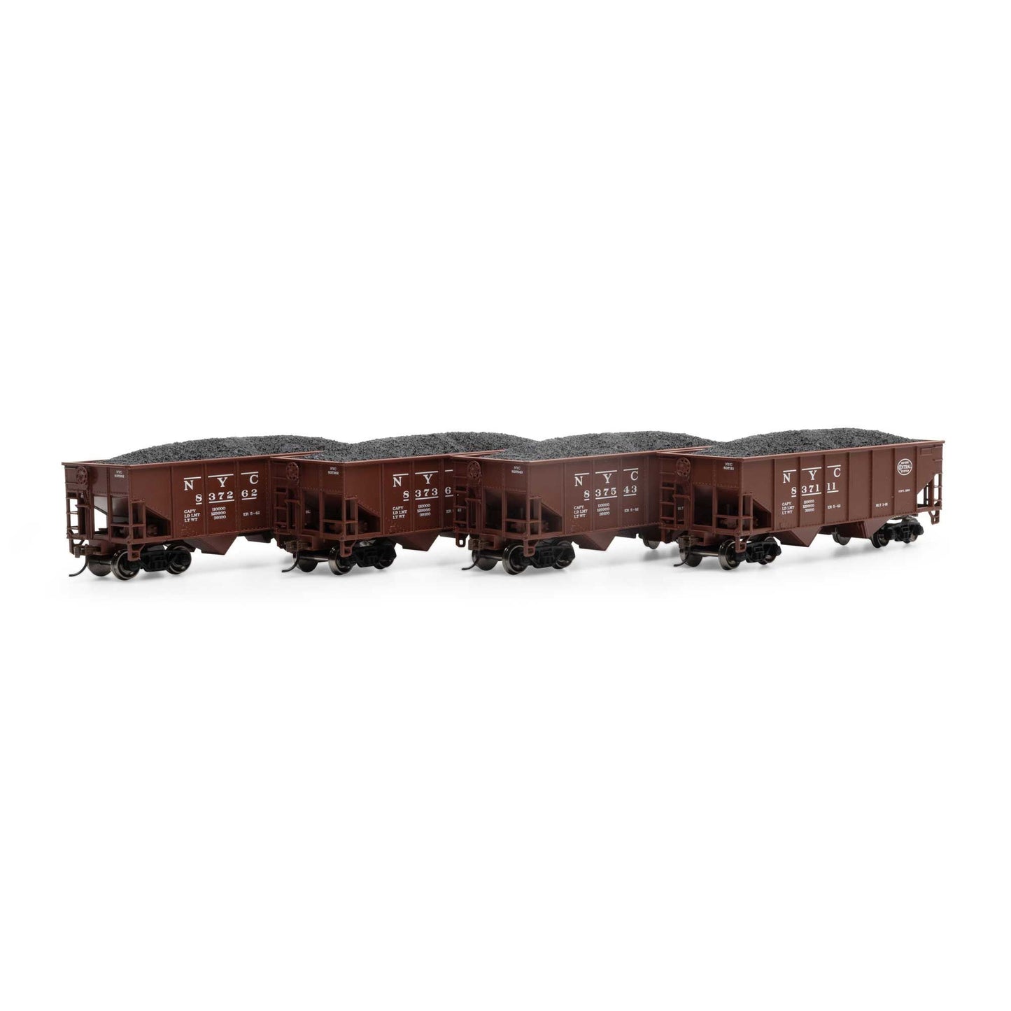 HO 34' 2-Bay Rib Side Hopper with Load, NYC #1 (RND50011)