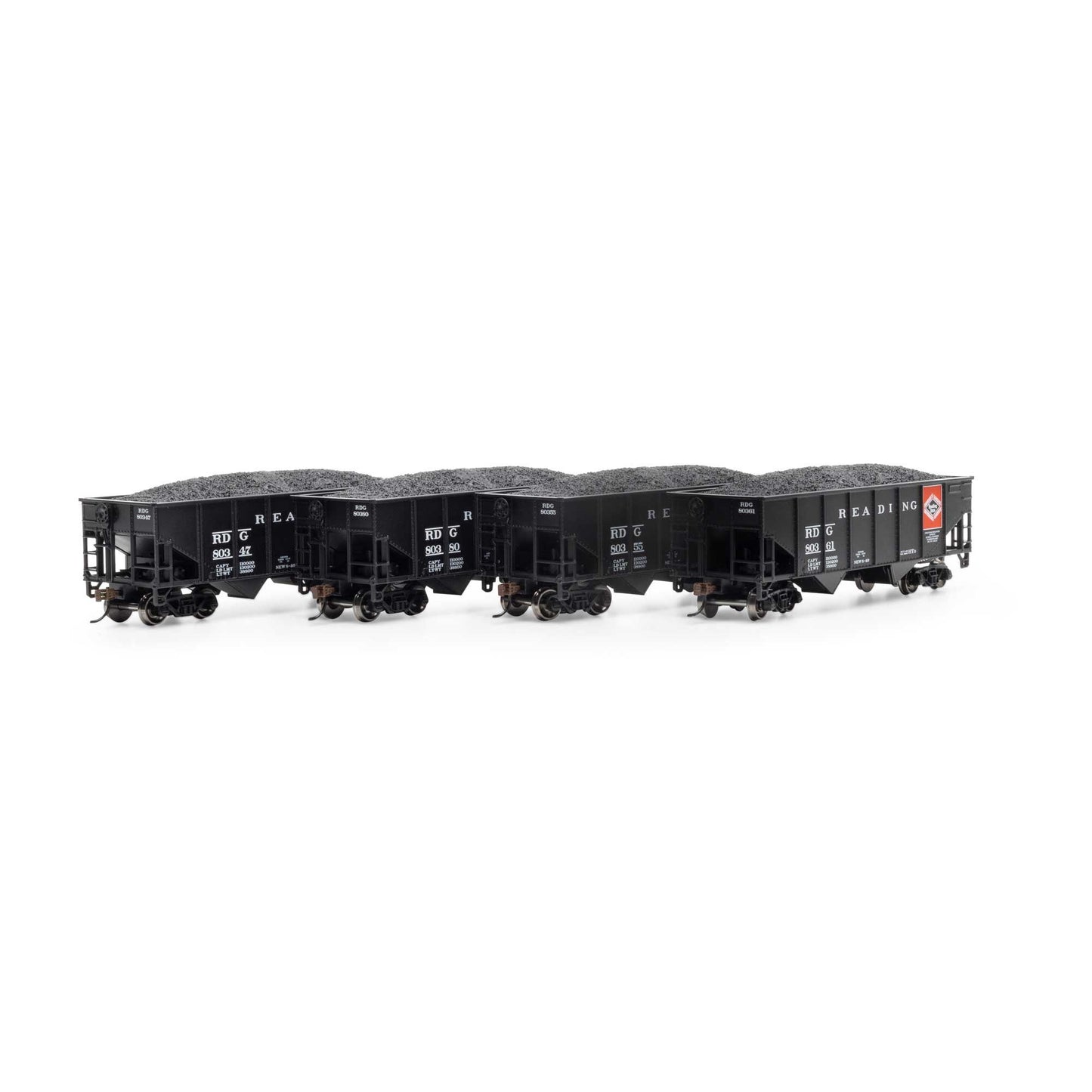 HO 34' 2-Bay Rib Side Hopper with Load RDG #2 (RND50016)