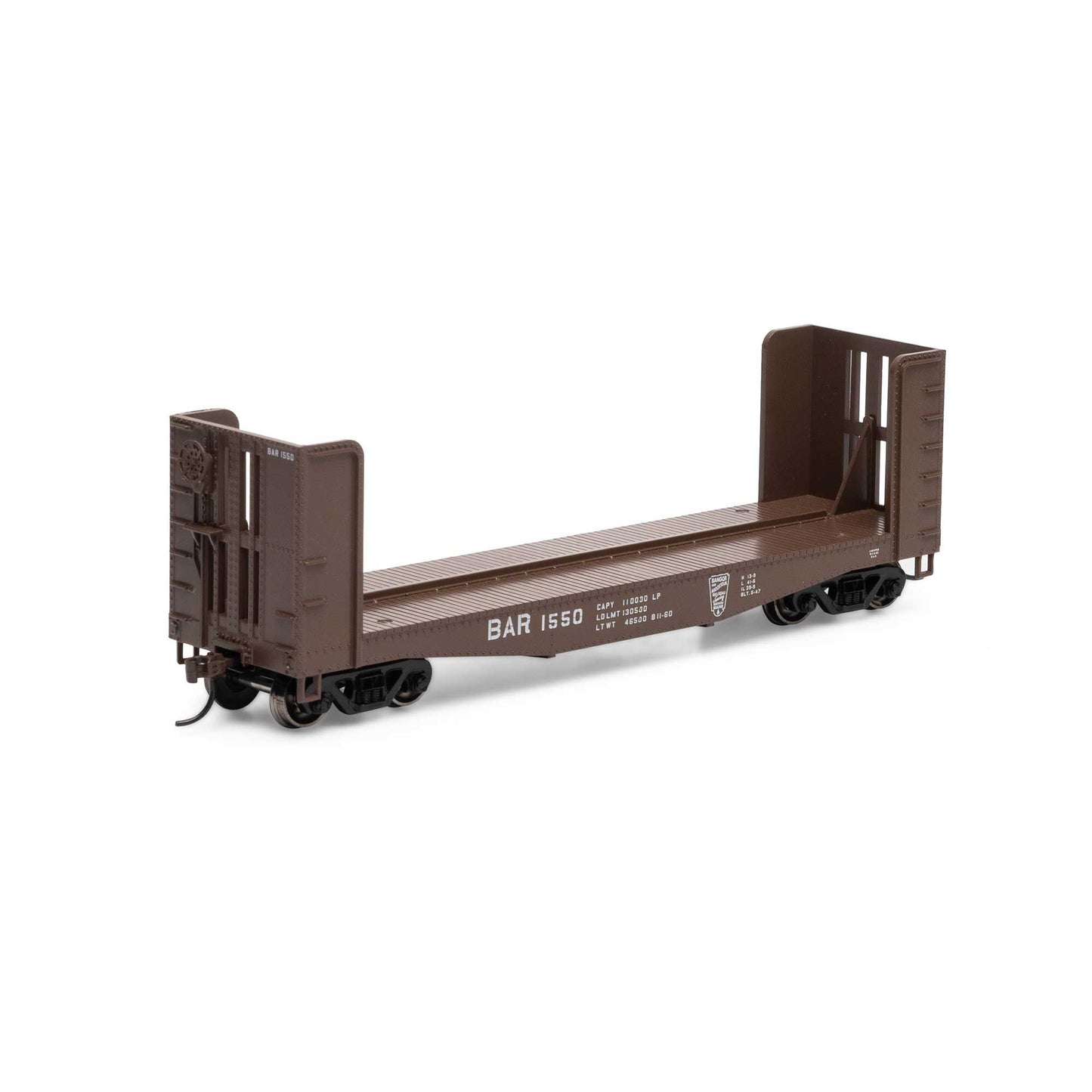 HO 40' Pulpwood Flat Bangor & Aroostock #1550 Plastic Model (RND91453)