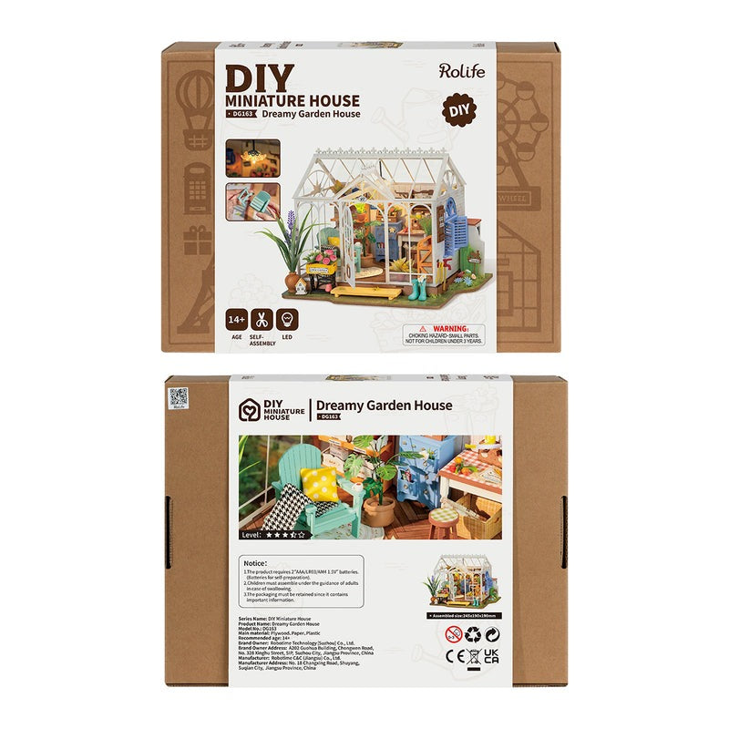 Dreamy Garden House Miniature Wooden Model Kit (ROEDG163)