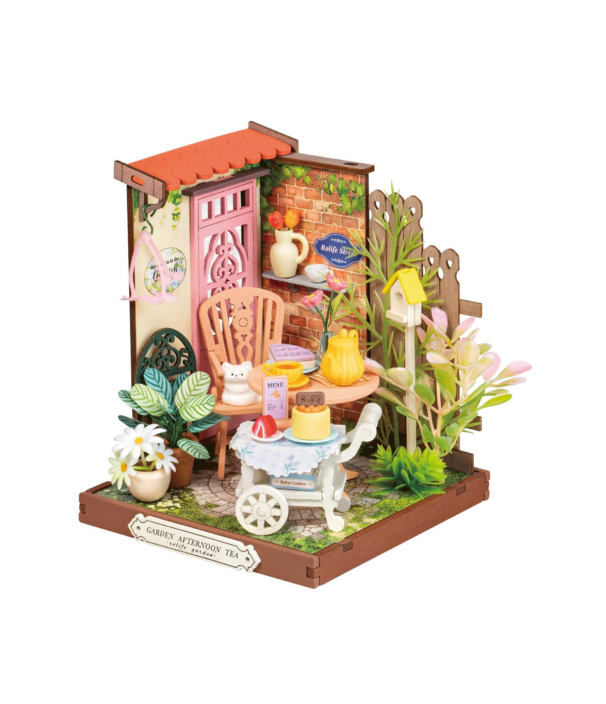 Fancy Tea Yard Miniature Wooden Model Kit (ROEDS038)