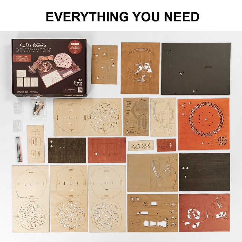 Da Vinci's Drawing Machines The Slayer Working Wooden Model Kit (ROESD002)