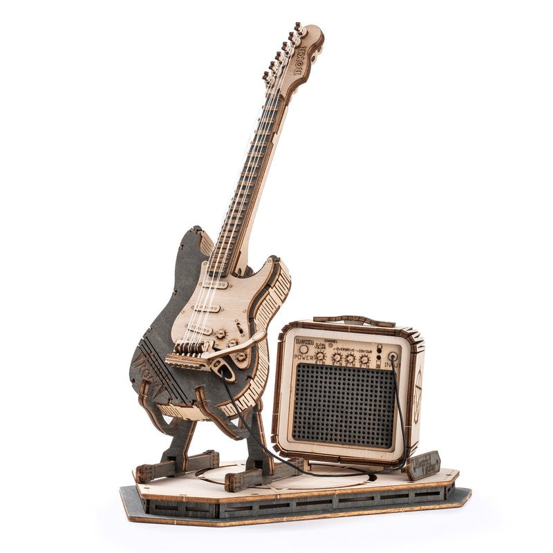 ROKR Electric Guitar Wooden Model Kit (ROETG605K)