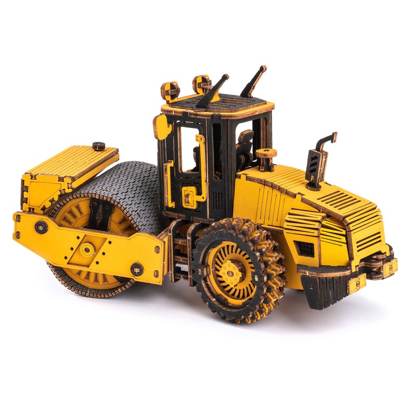 Road Roller Engineering Vehicle Wooden Model Kit (ROETG701K)