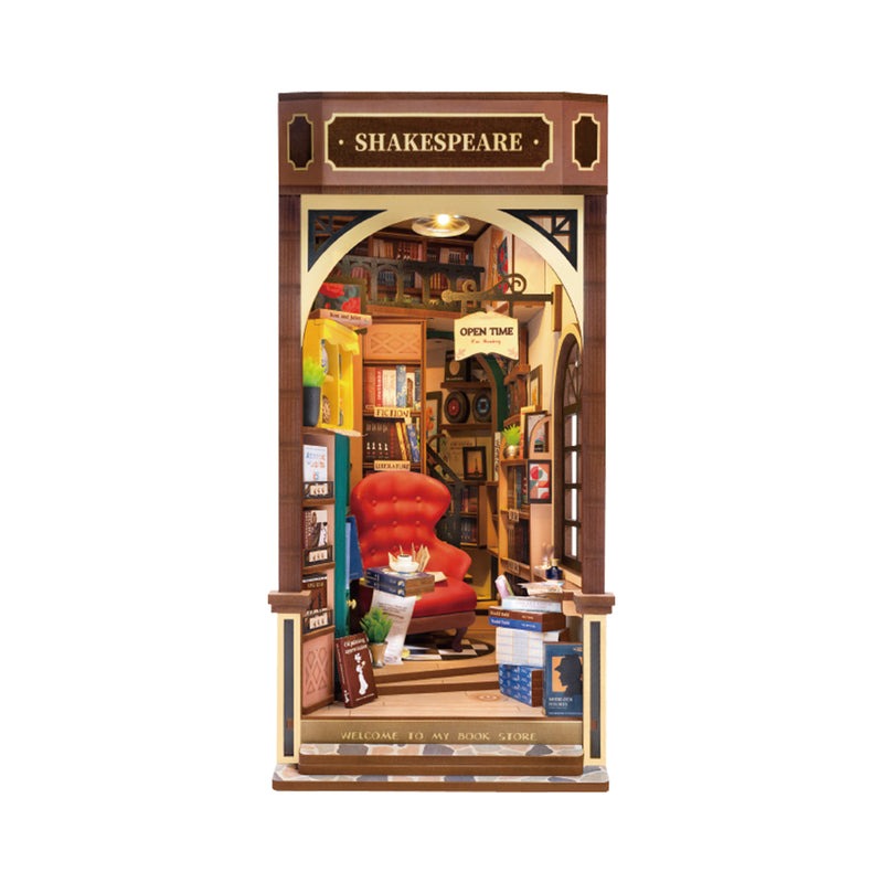 Bookstore Wooden Book Nook Shelf Insert (ROETGB07)