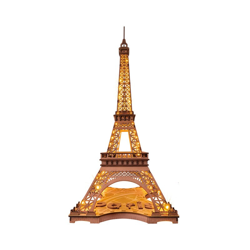 Night Of The Eiffel Tower Wooden Model Kit (ROETGL01)