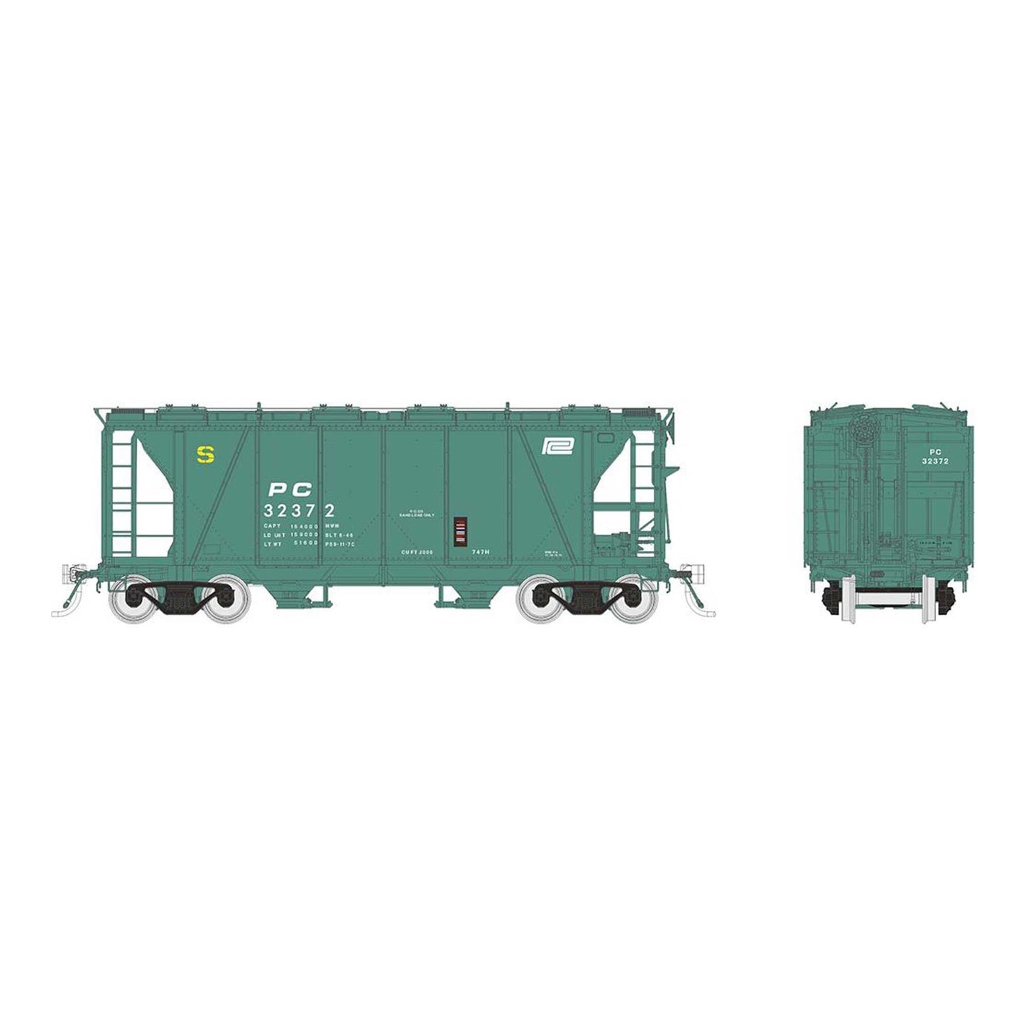 HO Enterprise Covered Hopper Penn Central MOW (RPI149007)