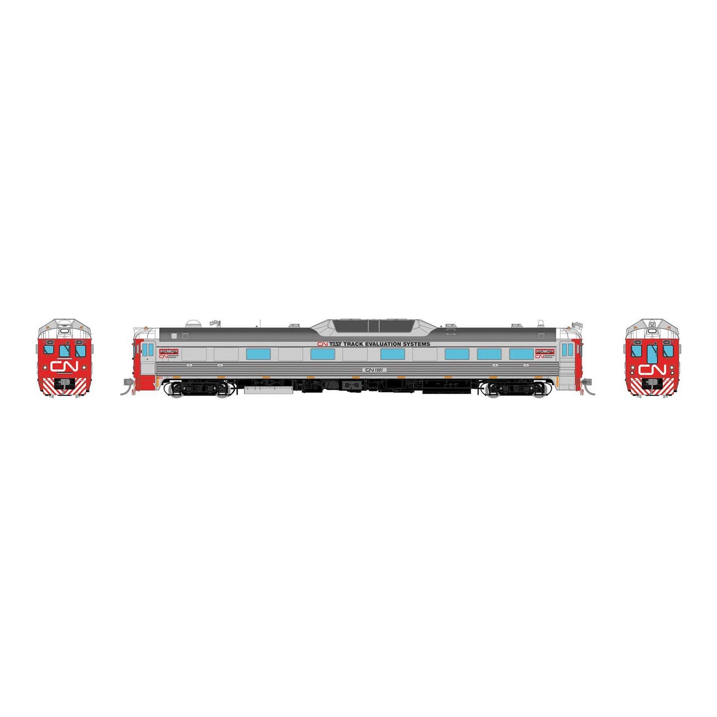 HO Budd RDC-1 Phase 2 Model Railcar with Sound for Track Evaluation (RPI16845)