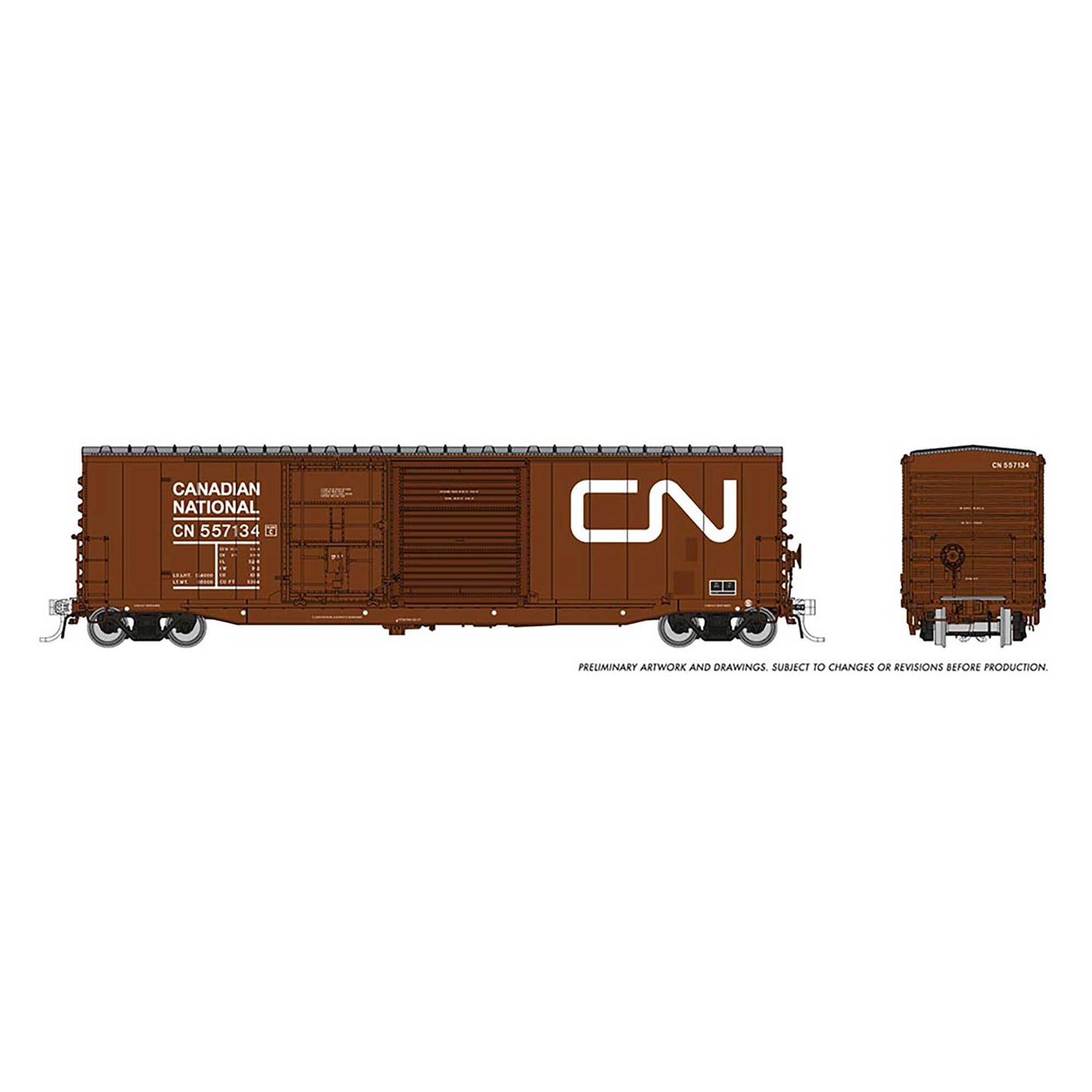 HO NSC 5304 Boxcar CN Late 80s Repaint (RPI173003)