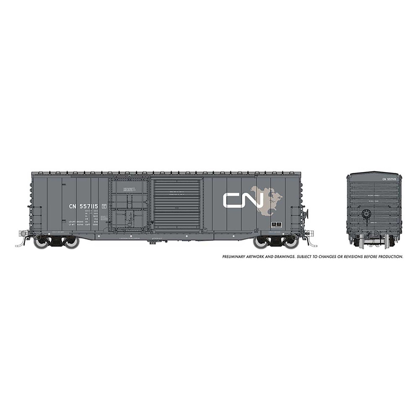 HO NSC 5304 Boxcar CN North America #557115 (RPI173005)