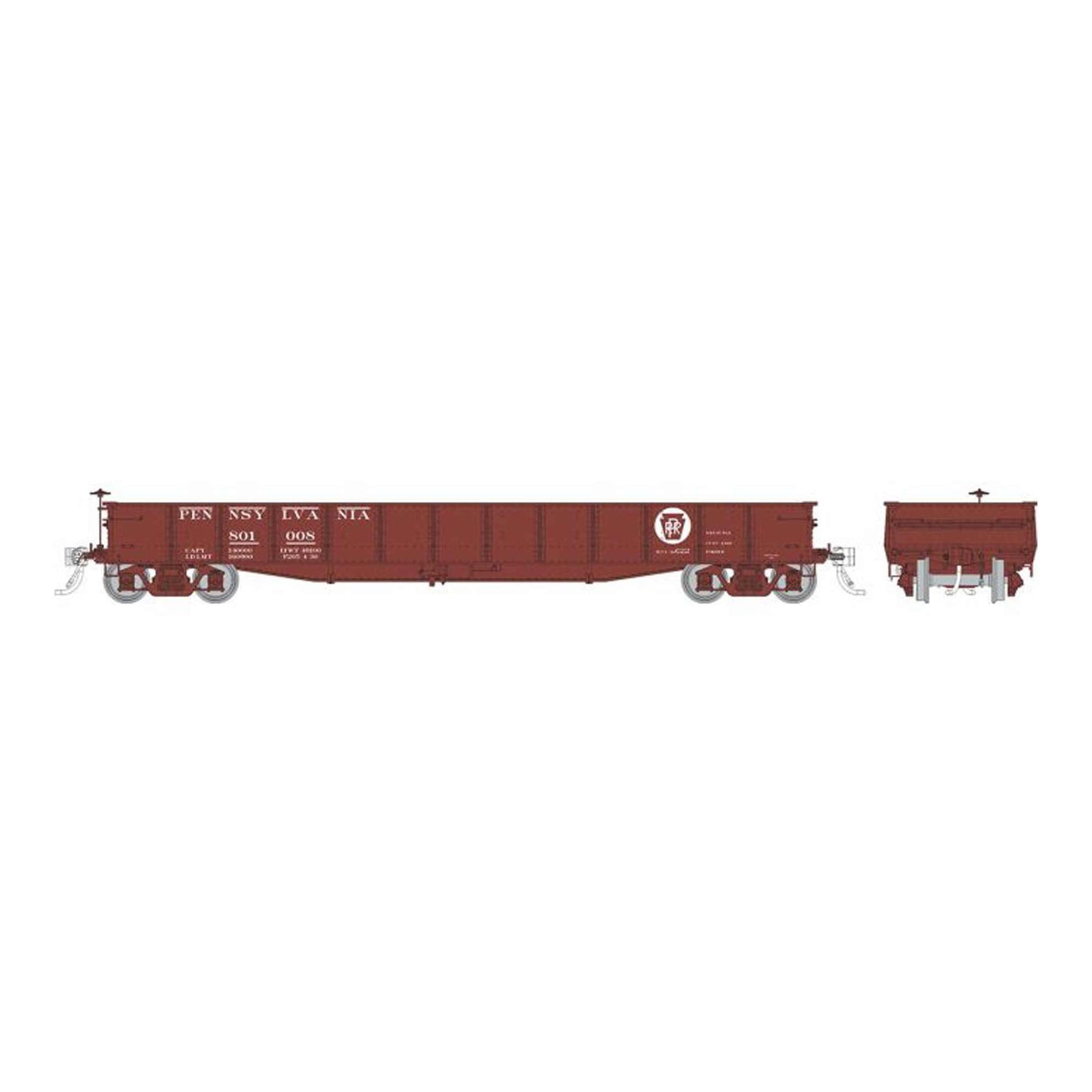 HO G22 Gondola PRR Circle Keystone with K Brakes 6-Pack (RPI194001)