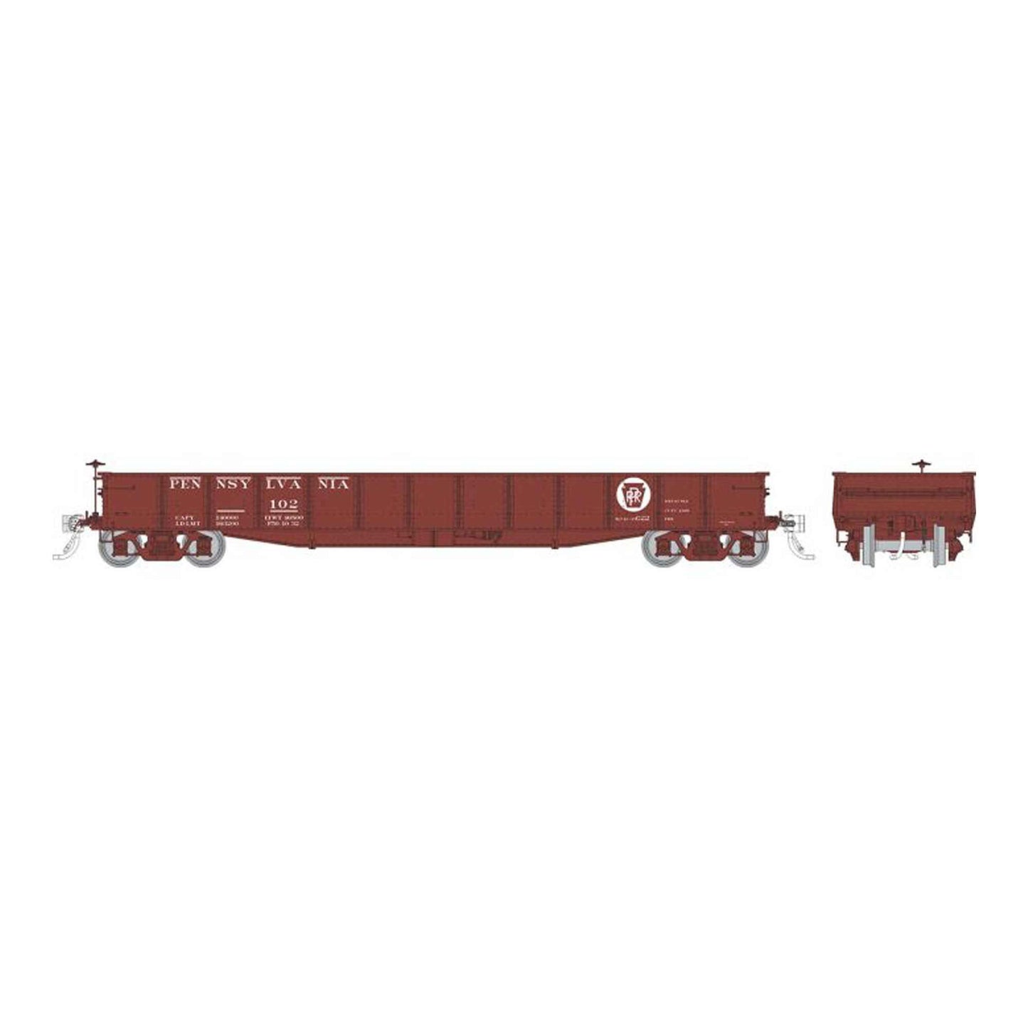 HO G22 Gondola PRR Circle Keystone 6-Pack (RPI194002)