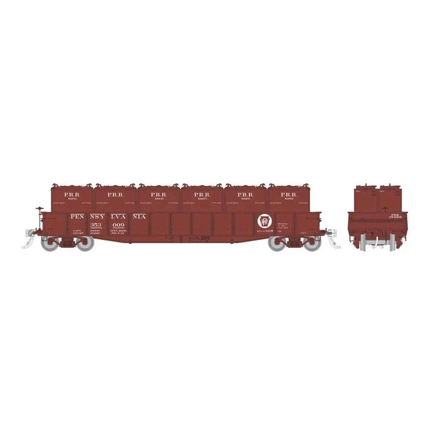HO G22b Gondola with Containers 6-Pack (RPI194003)