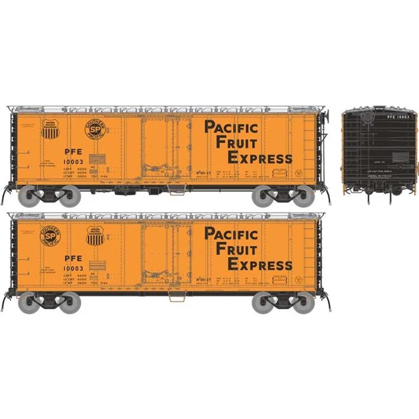 HO PFE R-40-27 Reefer Car 1961 Scheme 6-Pack (RPI196003)