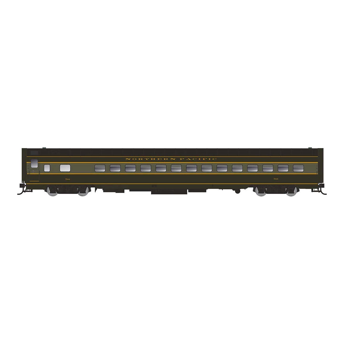 HO Plan 7509 NP Streamline Coach #590 (RPI197001)