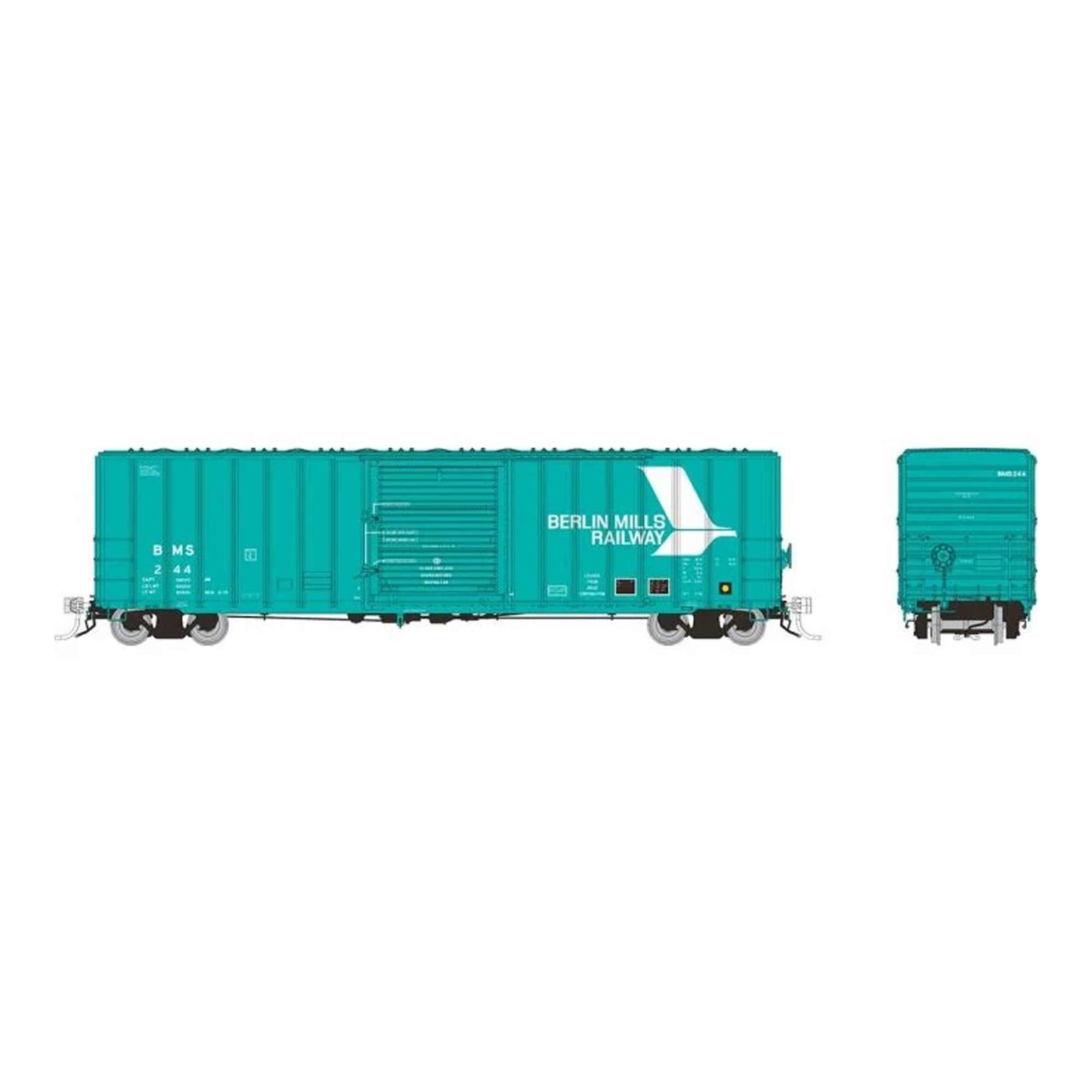 HO PC&F 5317cuft Boxcar Berlin Mills Railway Single Car #1 (RPI198004A)