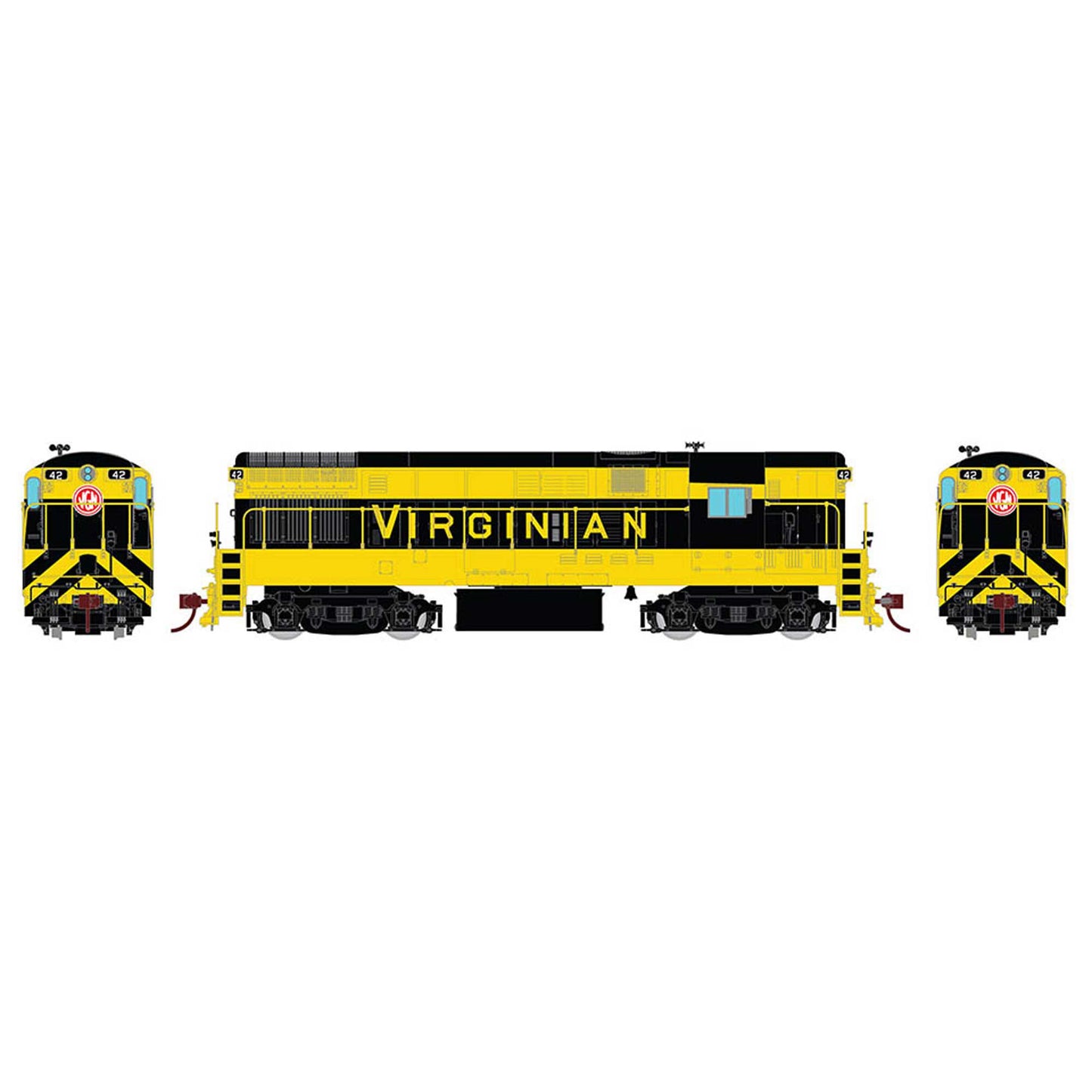 HO Scale H16-44 DC/DCC/S VGN Yellow & Black #39 (RPI44521)