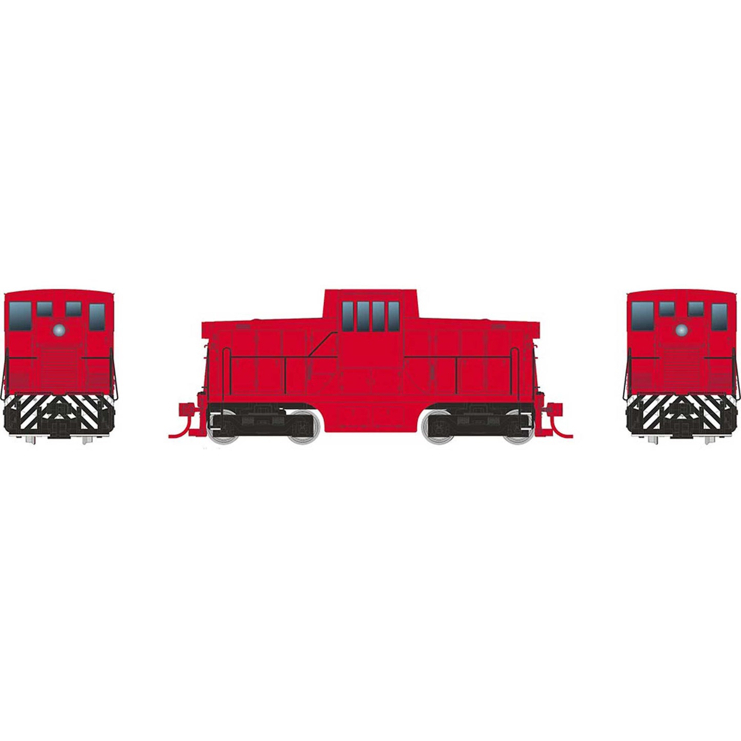 HO GE 44 Tonner Switcher Locomotive with DCC and Sound - Industrial Yellow Phase Ic (RPI48533)