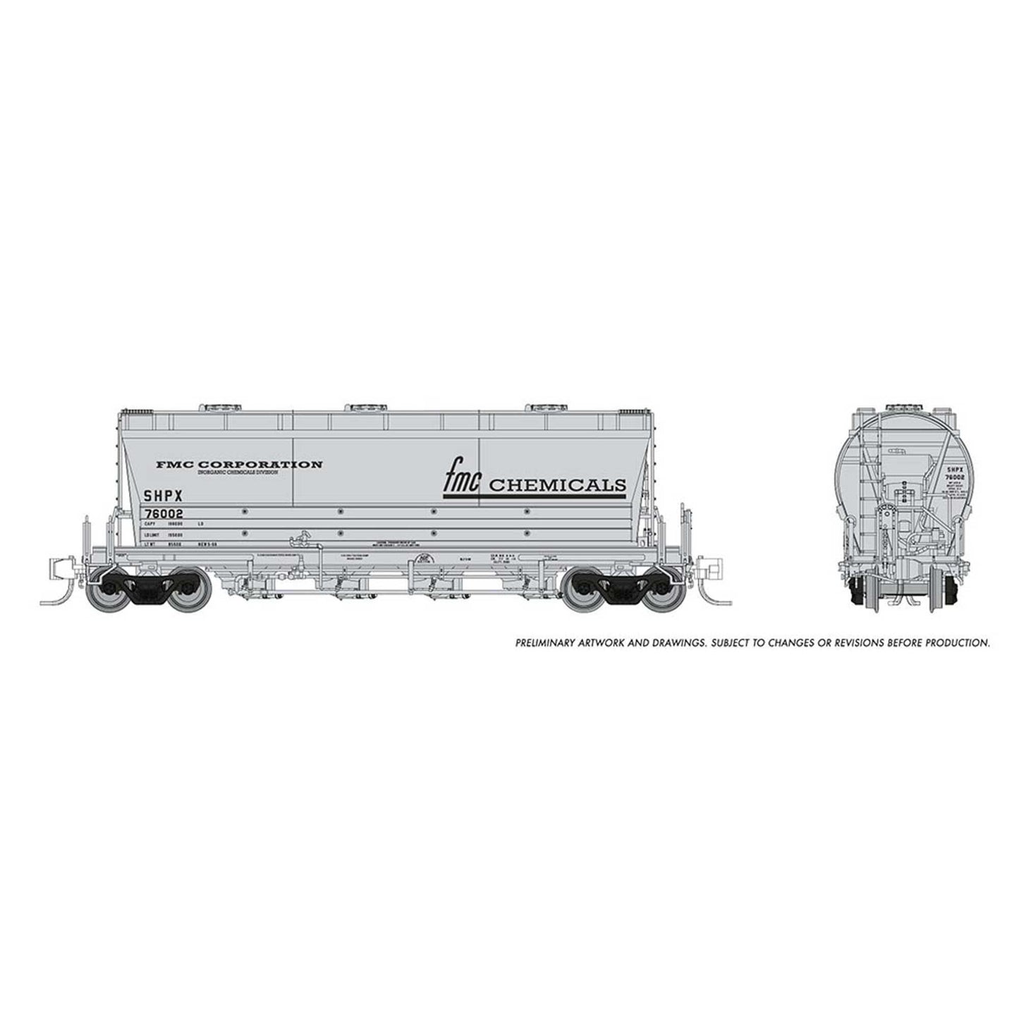 N Flexi Flo Hopper Late FMC Chemicals SHPX Plastic Model Kit (RPI533001A)