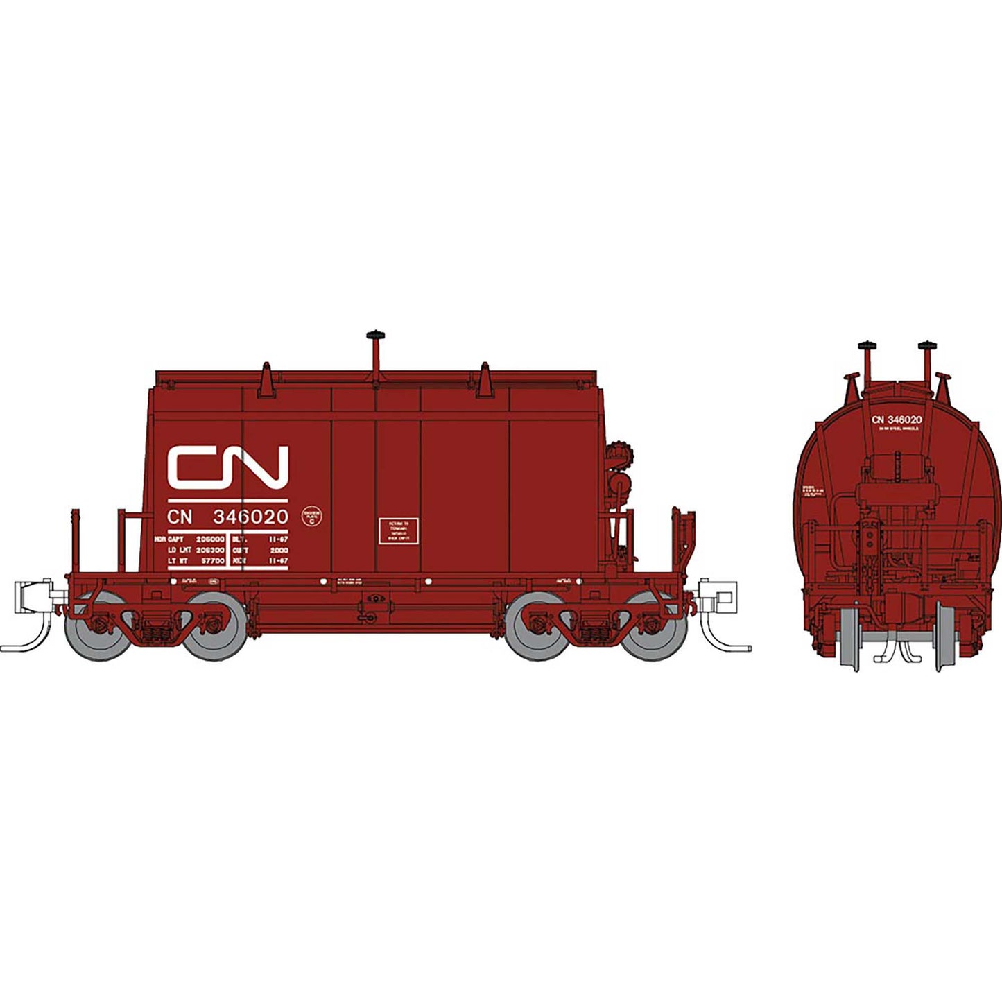 N Long Barrel Ore Hopper CN (6) - #2 (RPI543004)