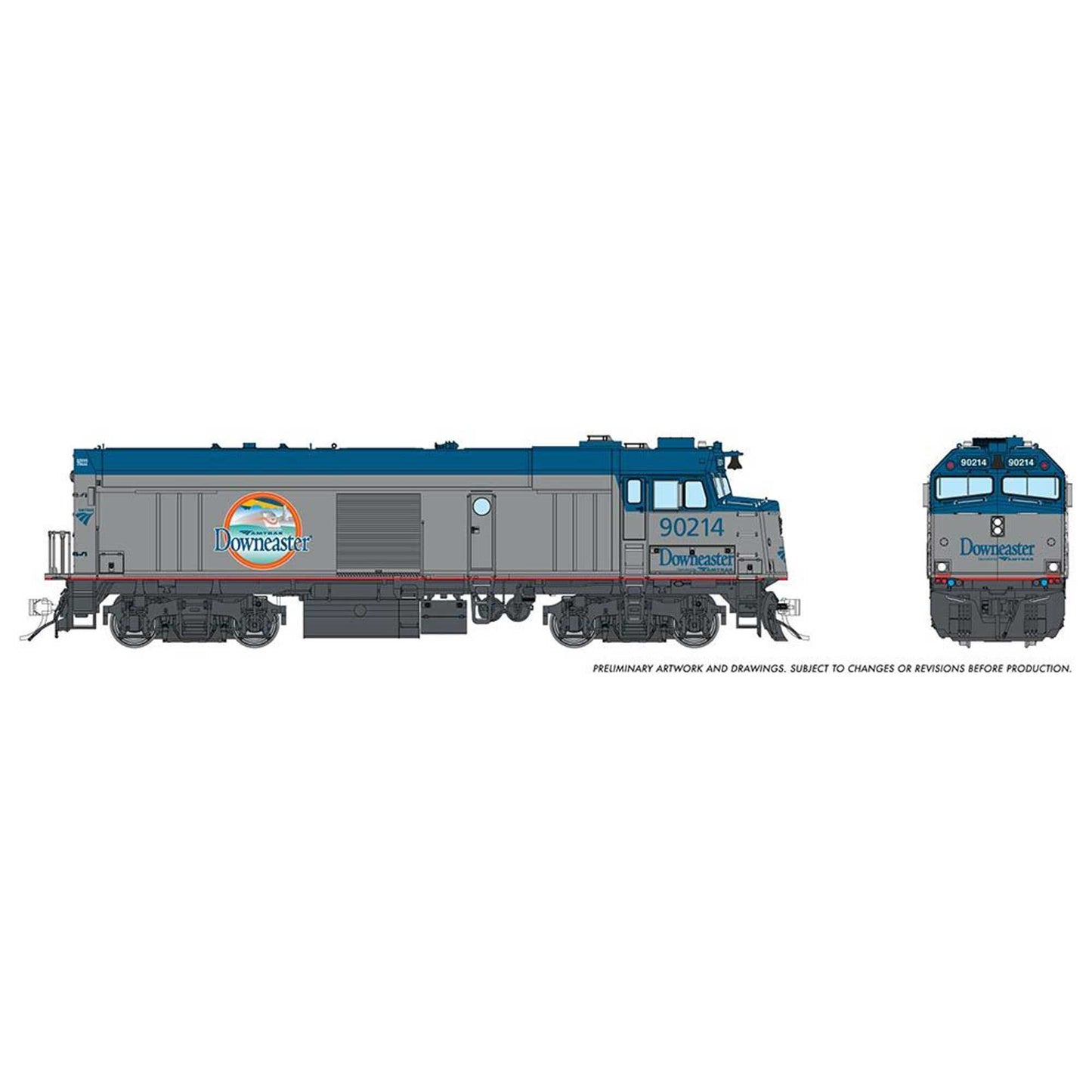 HO Amtrak NPCU Cabbage Silent DC Model (RPI81020)