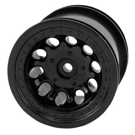 1/10 Revolver Rear 2.2 Wheels Black for Traxxas Vehicles (RPM82052)