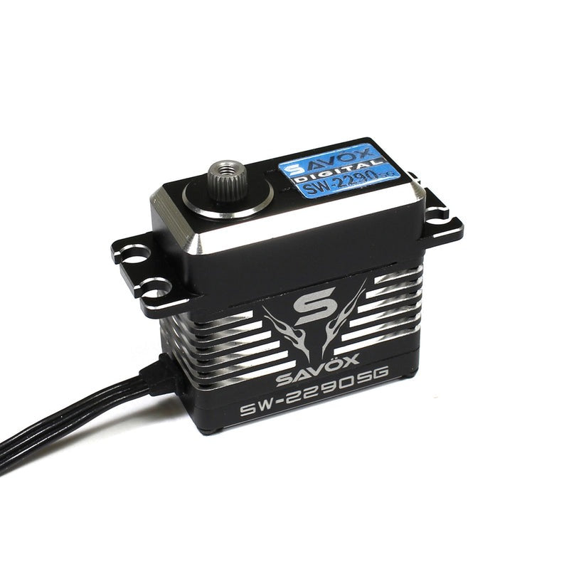 Black Edition High Torque Aluminum Case High Voltage Steel Gear Standard Servo (972.1oz/in|0.11sec/60-Degrees) (SAVSW2290SGBE)