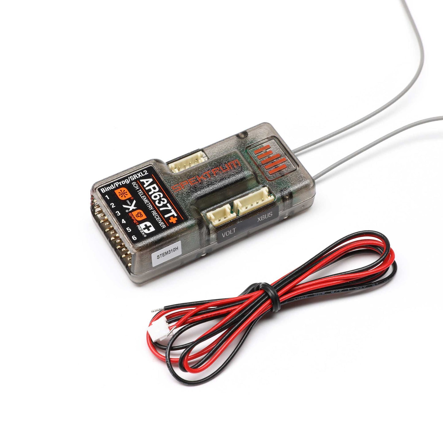 AR637T+ 6-Channel AS3X+ Receiver with SAFE and Telemetry (SPM-1032)