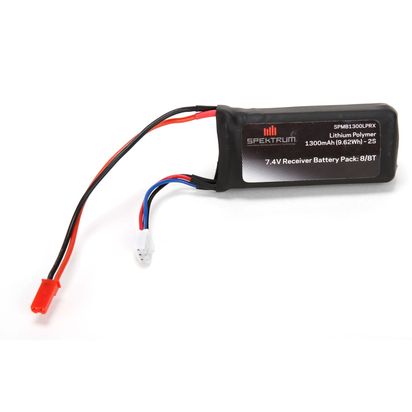 7.4V 1300mAh 2S 5C Li-Po Receiver Battery with JST-RCY Connector (SPMB1300LPRX)