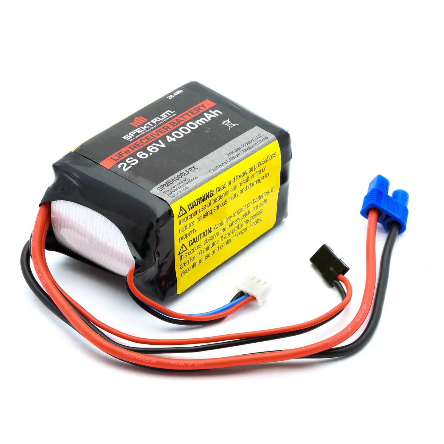 6.6V 4000mAh 2S LiFe Receiver Battery with EC3 Connector (SPMB4000LFRX)