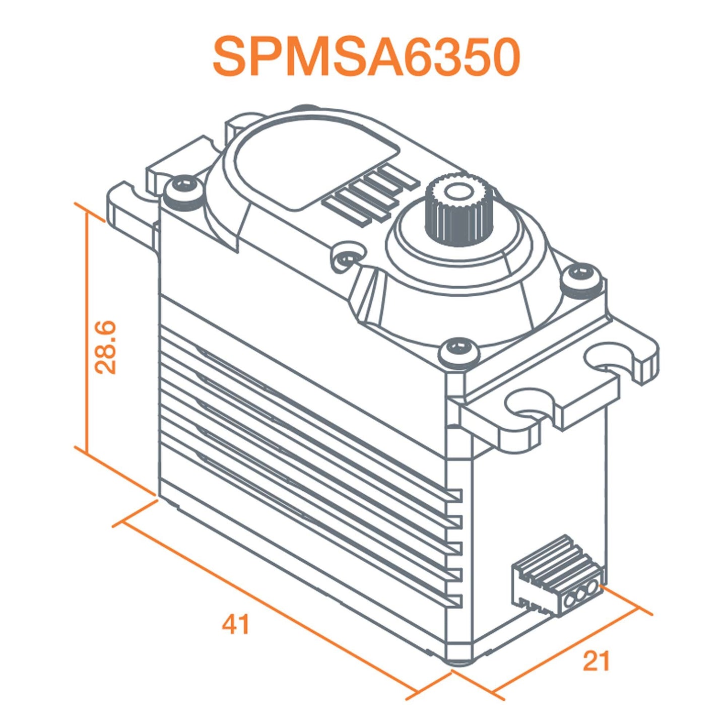 A6350 Ultra Torque High Speed Brushless HV Servo (SPMSA6350)