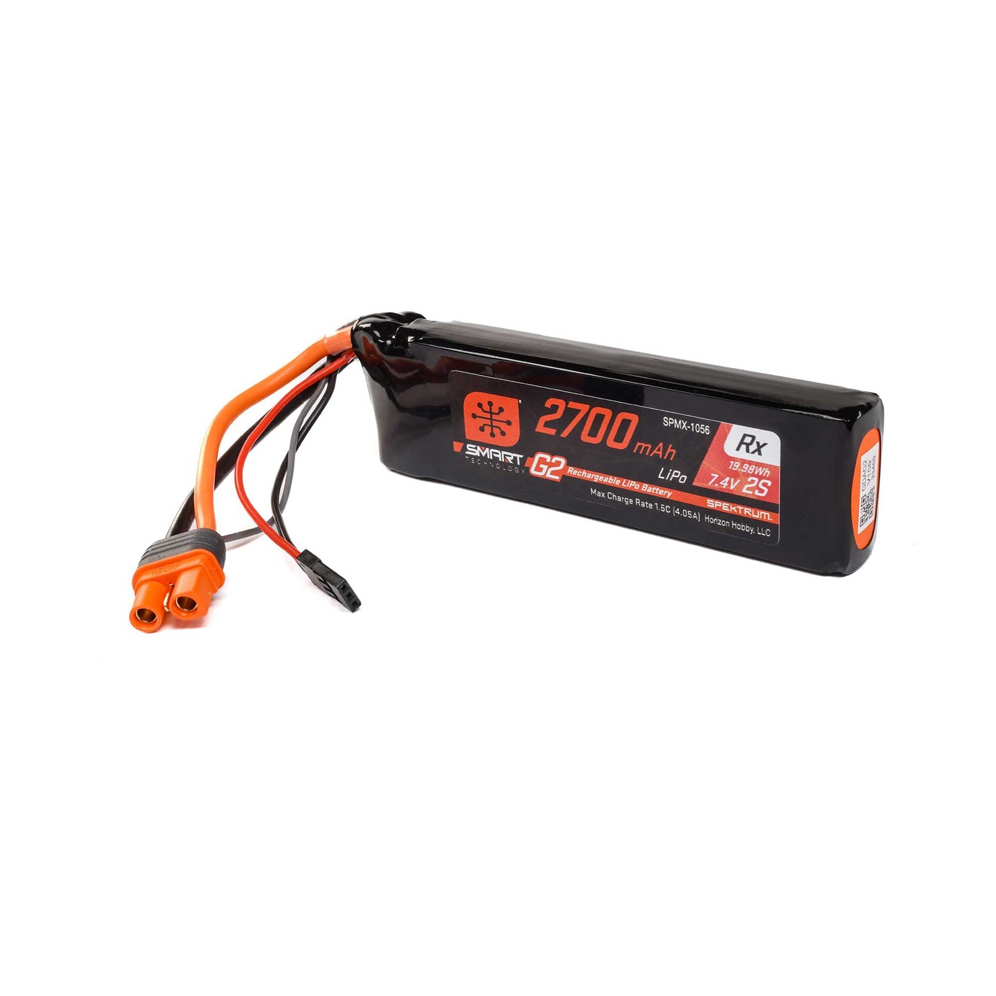 2700mAh 7.4V 15C 2S Smart G2 LiPo Receiver Battery Pack (SPMX-1056)_1