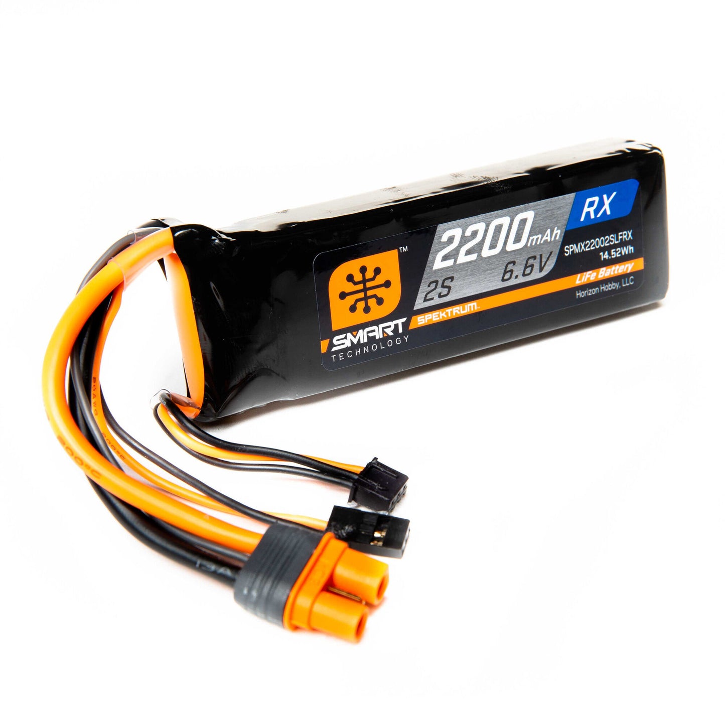 2200mAh 6.6V 15C 2S Smart LiFe Receiver Battery (SPMX22002SLFRX)_1