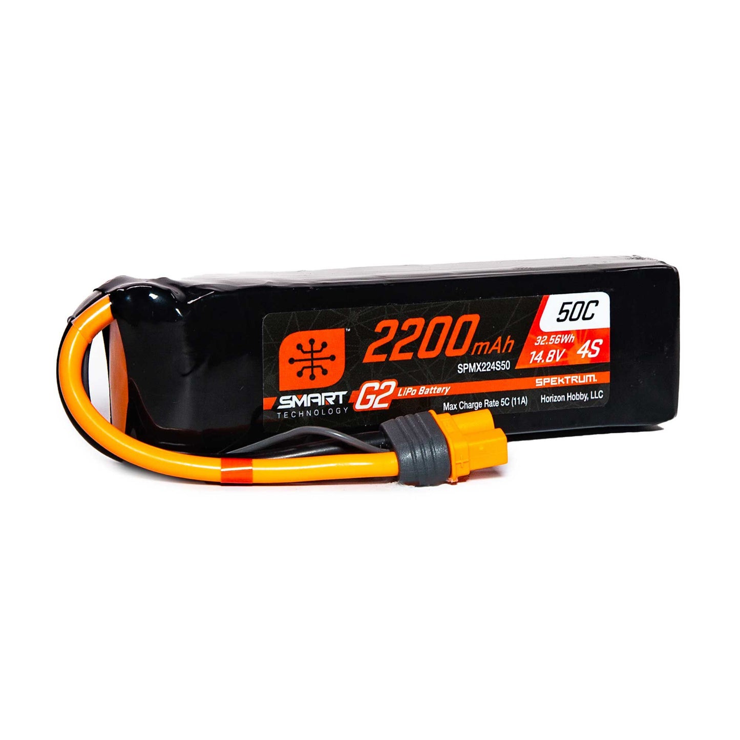 2200mAh 14.8V 50C 4S Smart G2 LiPo Battery Pack with IC3 Plug (SPMX224S50)_1