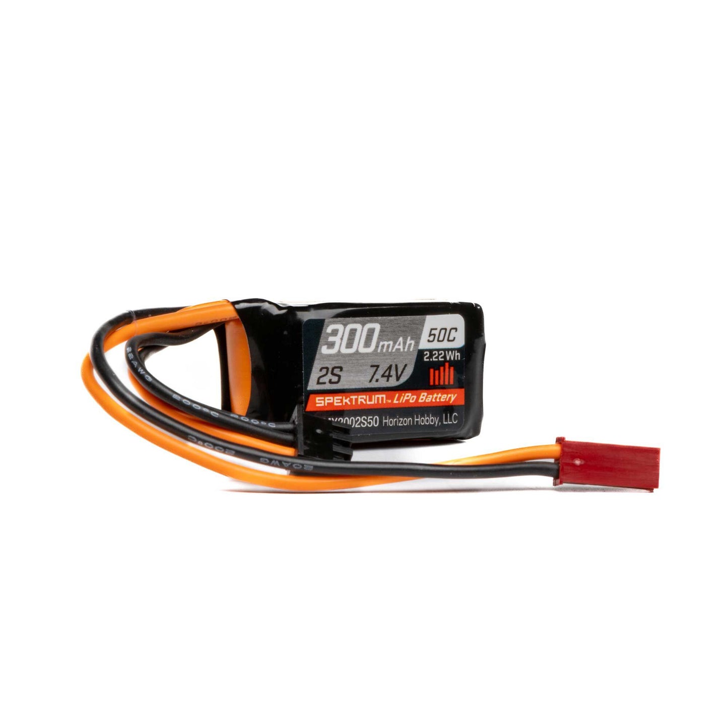 300mAh 7.4V 50C 2S LiPo Battery Pack with JST-RCY Plug (SPMX3002S50)