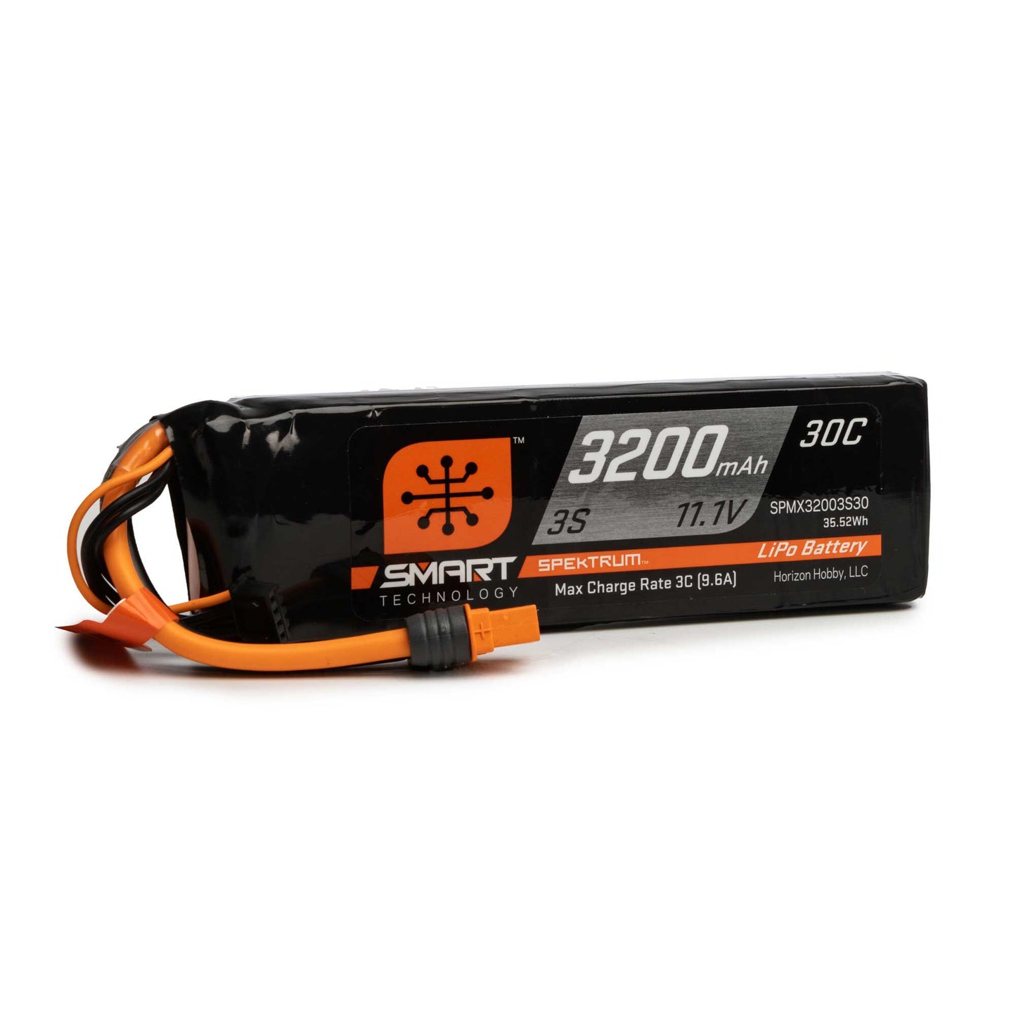 3200mah 11.1V 30C 3S Smart LiPo Battery Pack with IC3 Plug (SPMX32003S30)_1