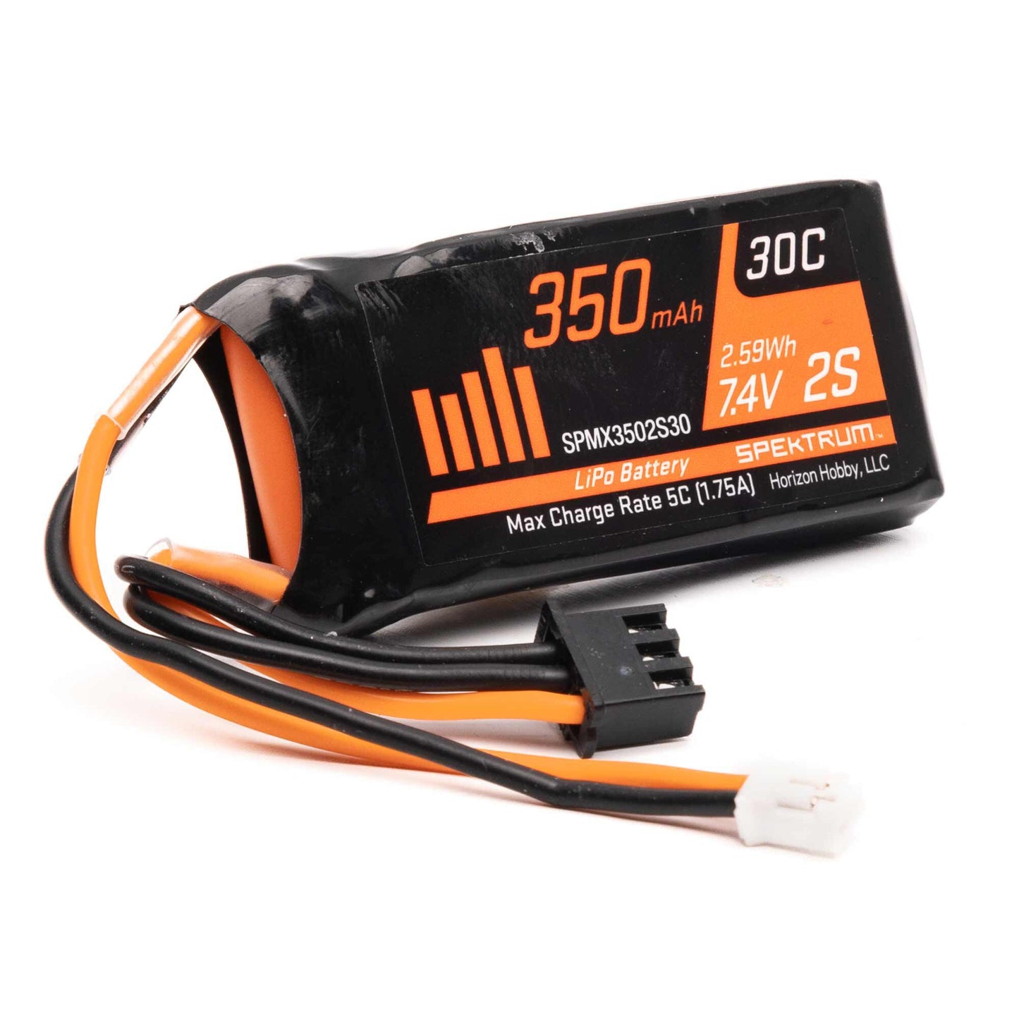 350mAh 7.4V 30C 2S LiPo Battery Pack with PH2.0 2pin Plug (SPMX3502S30)