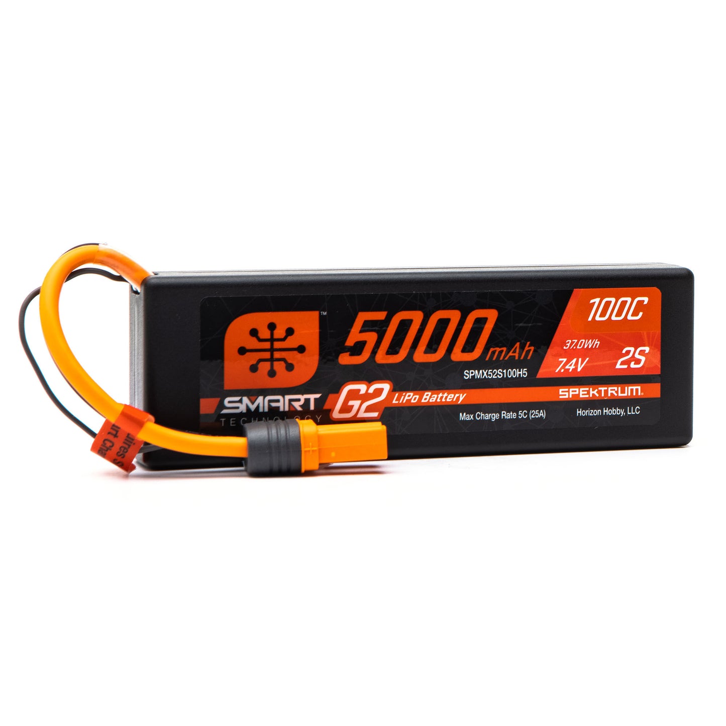 5000mAh 7.4V 100C 2S Smart G2 LiPo Battery Pack with IC5 Plug (SPMX52S100H5)_1