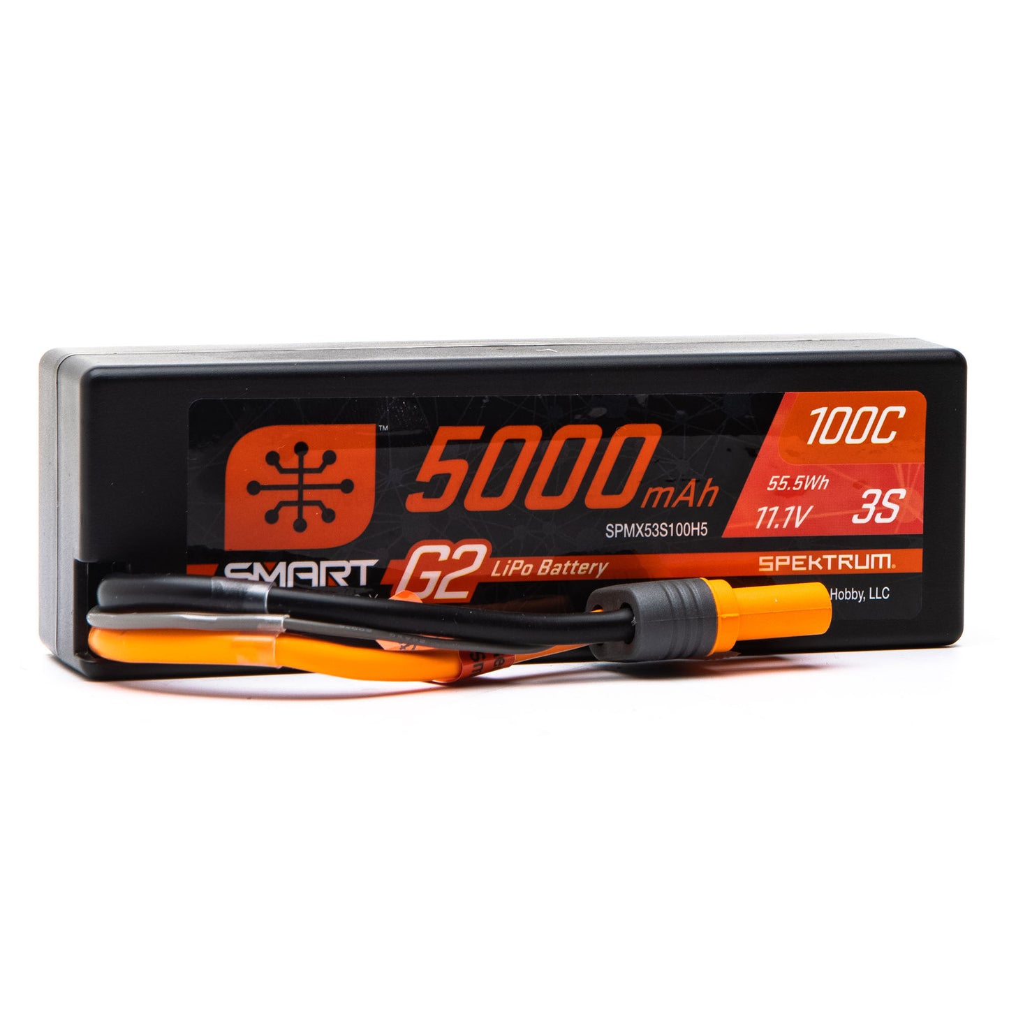 5000mAh 11.1V 100C 3S Smart G2 Hardcase LiPo Battery Pack with IC5 Plug (SPMX53S100H5)_1