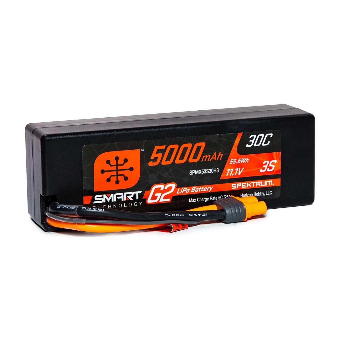 5000mAh 11.1V 30C 3S Smart G2 Hardcase LiPo Battery Pack with IC3 Plug (SPMX53S30H3)_1