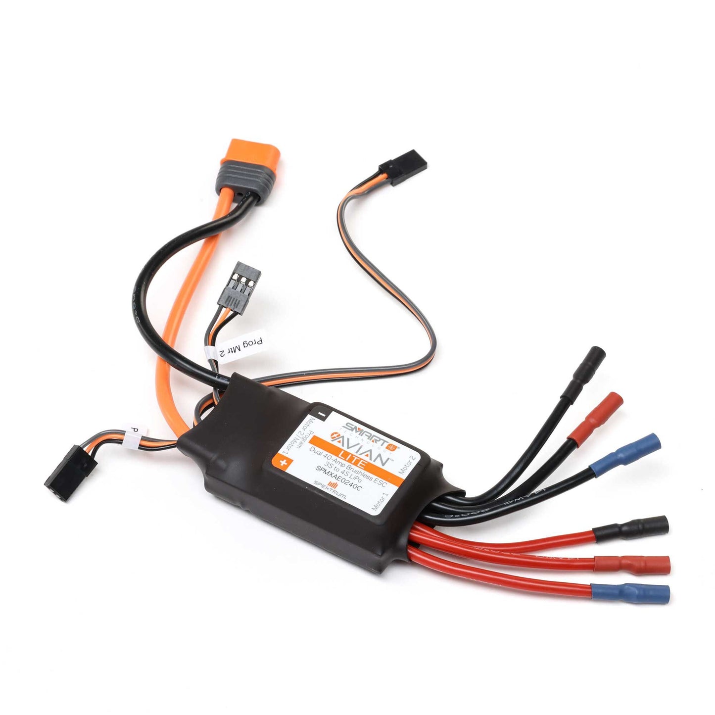 Avian 40-Amp Dual Smart Lite ESC with IC3 Connector (SPMXAE0240C)