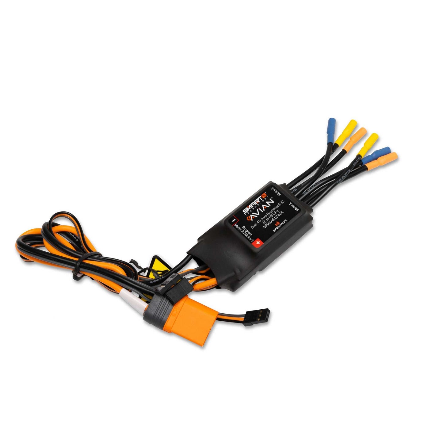 Avian 40-Amp Dual Smart Lite Brushless ESC for 3S-6S Batteries (SPMXAE1240A)