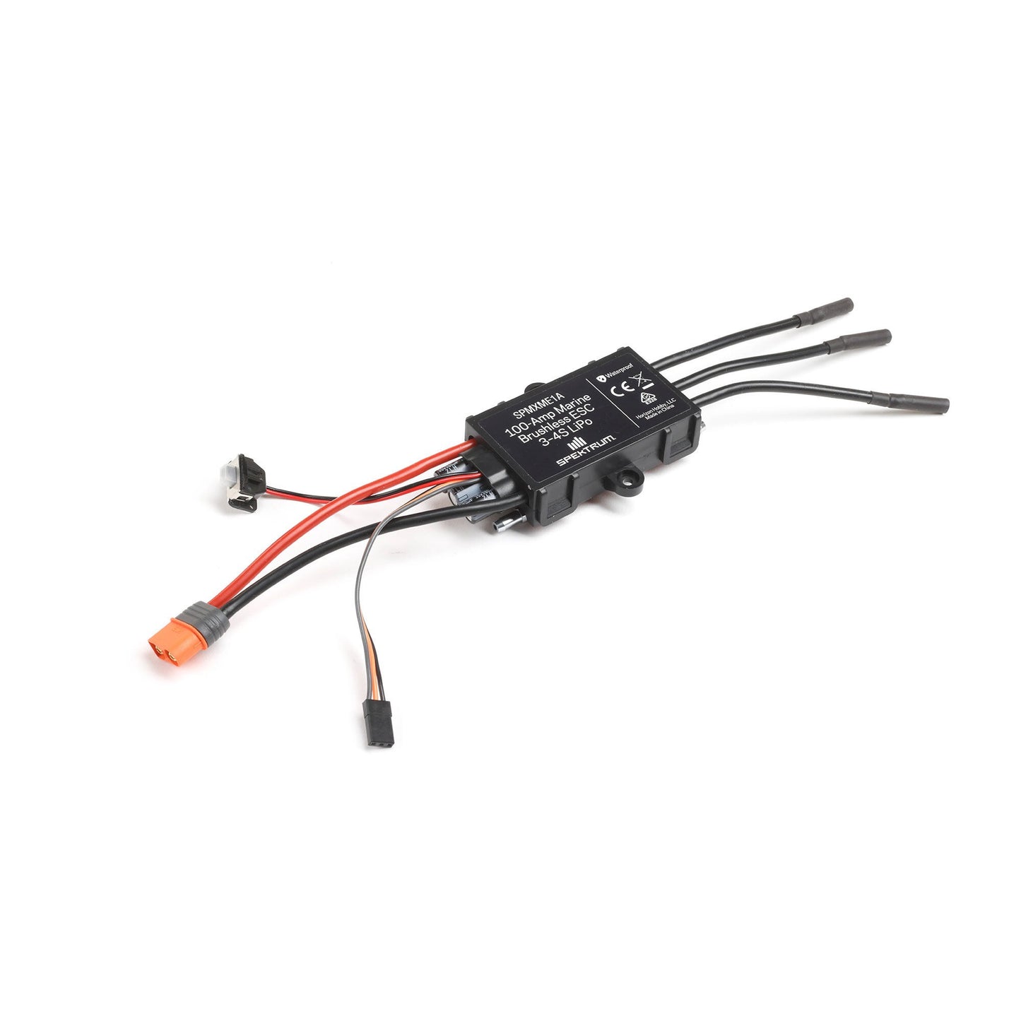 100 Amp Brushless Marine ESC for 3S-4S Battery Configurations (SPMXME1A)