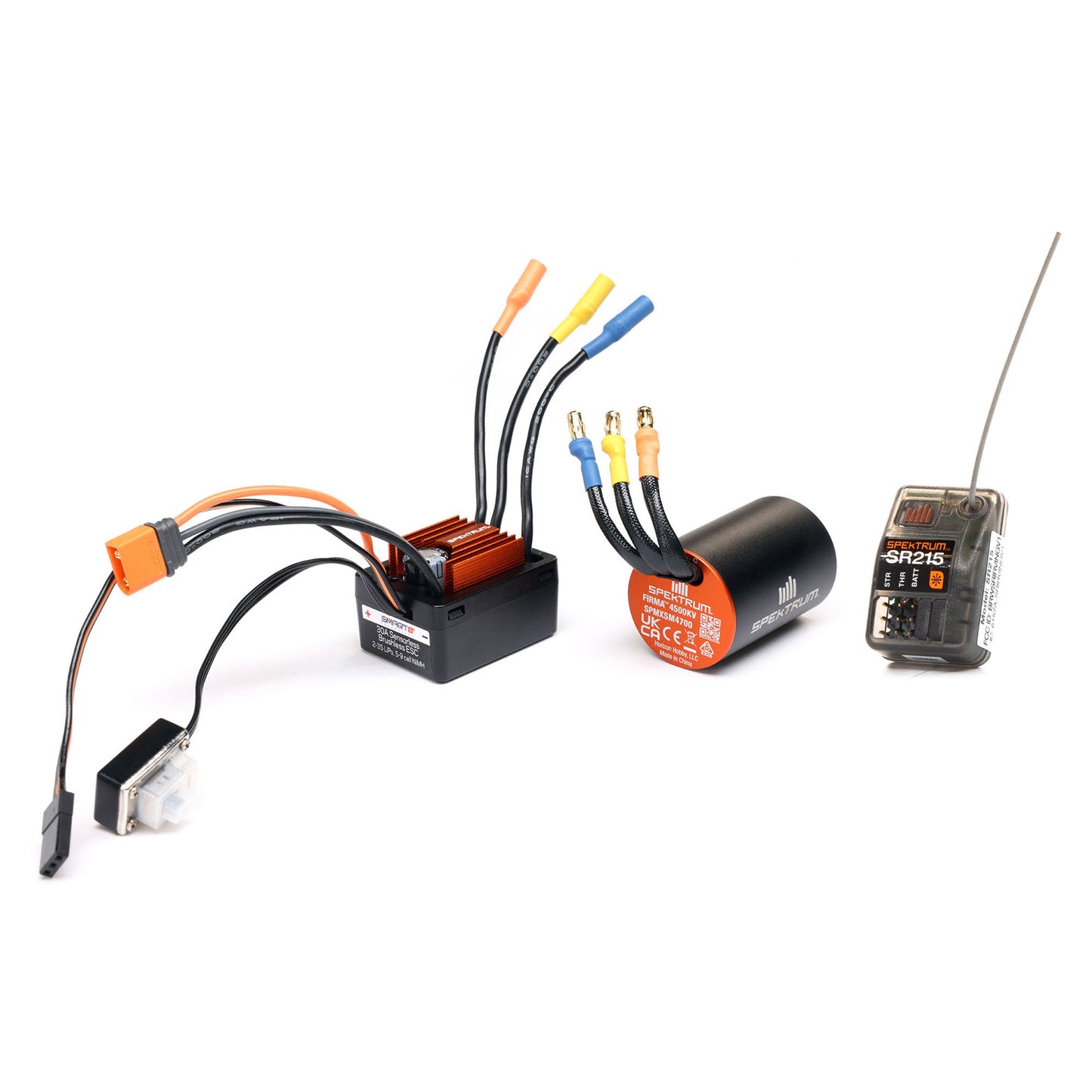 Smart BL ESC / Motor / RX Combo: 1/12 Losi NASCAR AWD RC Racecar SPMXSEMC25_1